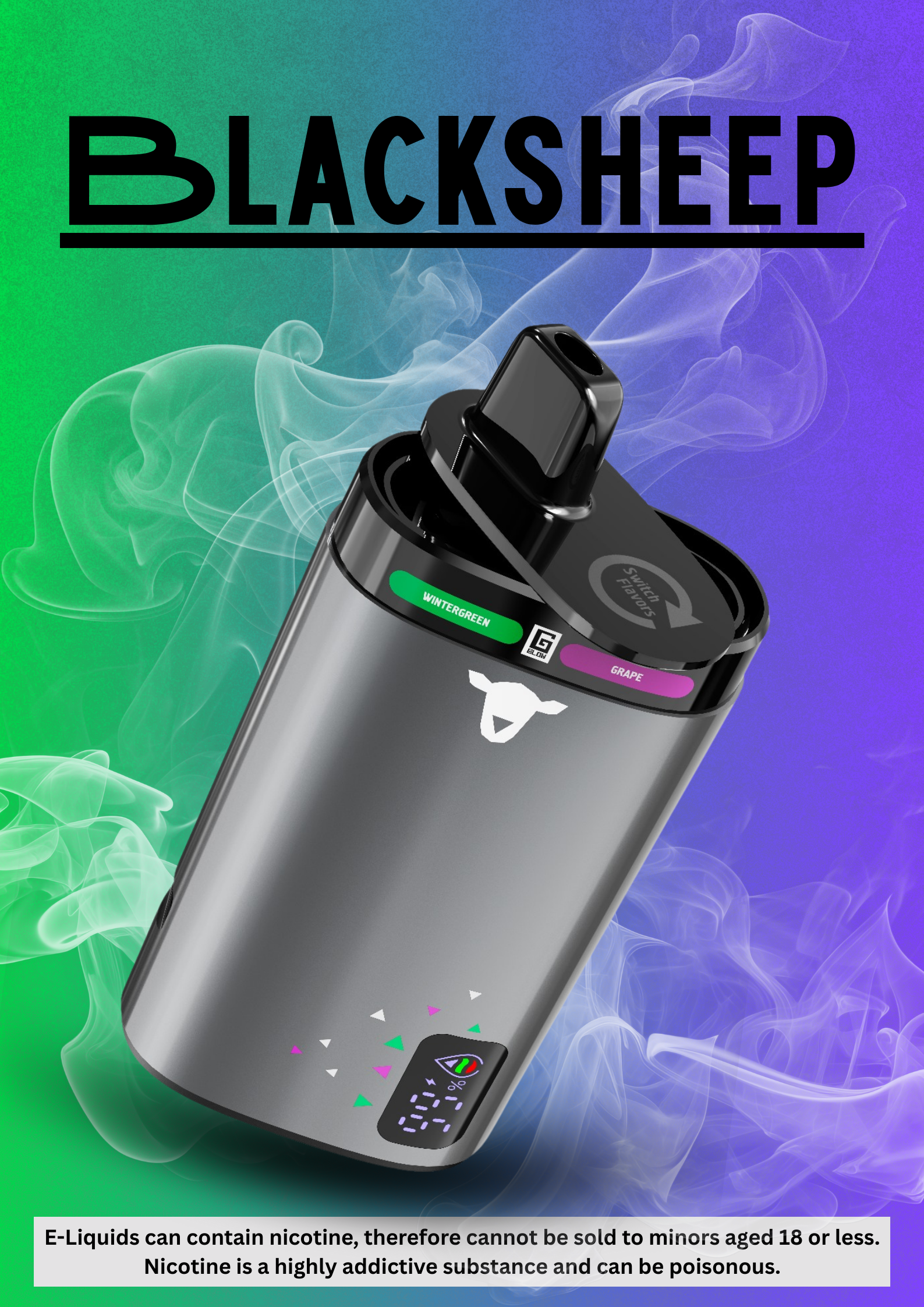 Black Sheep Dual Flavour 20000 Disposable Pod Device