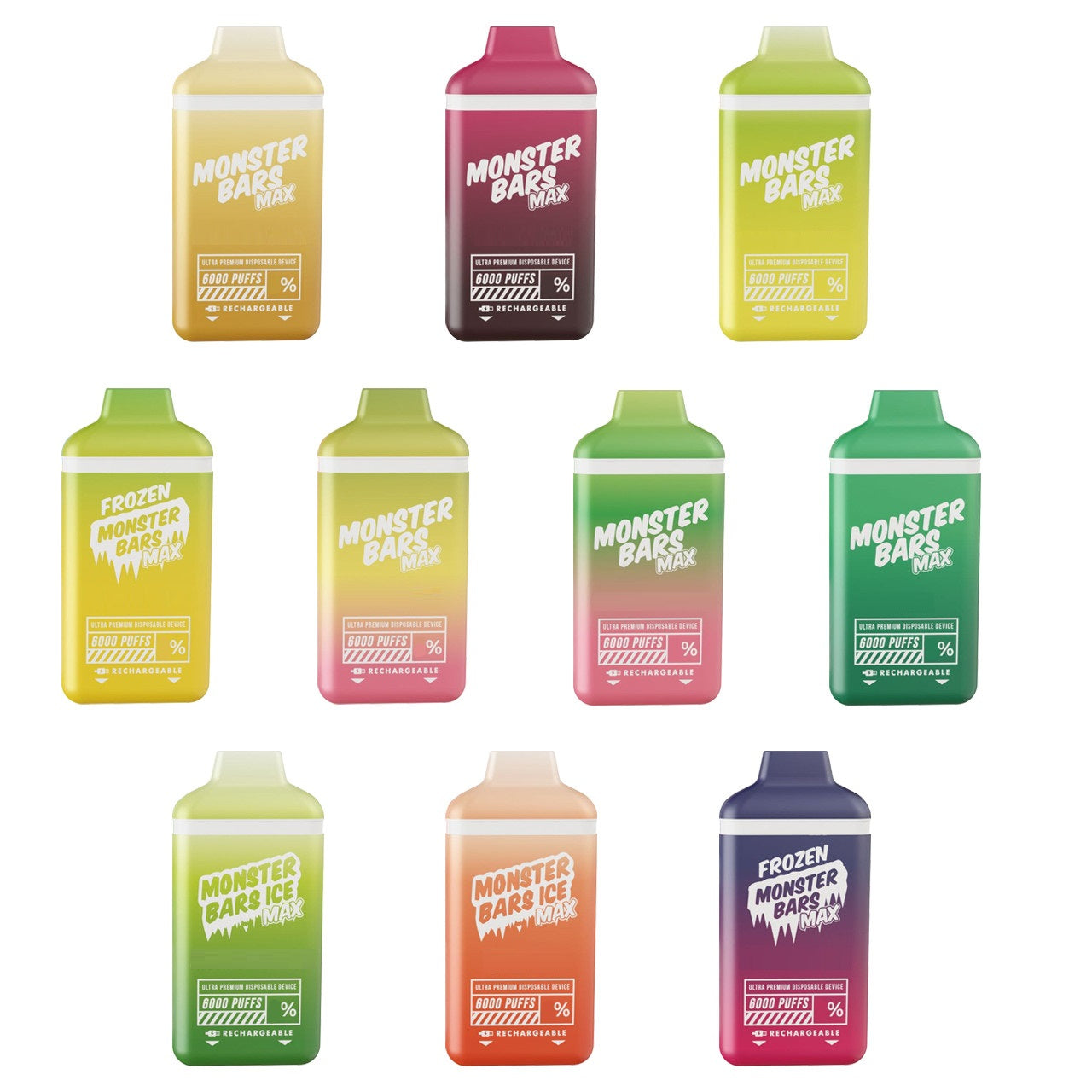 Monster Bars Max 6000 Disposable Pod Device (20mg) Monster Bars Max 6000 Disposable Pod Device (20mg)