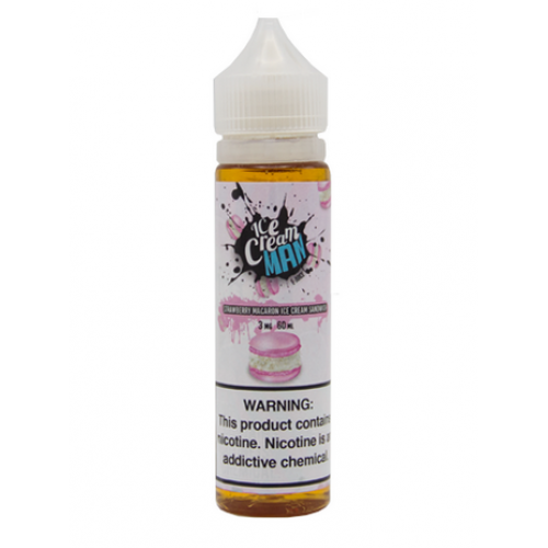 Ice Cream Man - Strawberry Macaron Ice Cream Sandwich - 60ml | Vape Junction