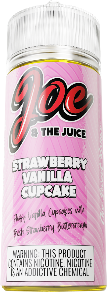 Strawberry Vanilla Cupcake by Joe & The Juice 120ml Vape Junction Strawberry Vanilla Cupcake by Joe & The Juice 120ml Vape Junction