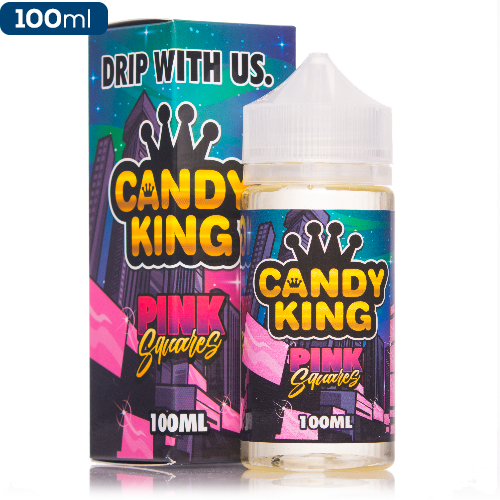Candy King Pink Squares 100ml | Vape Junction