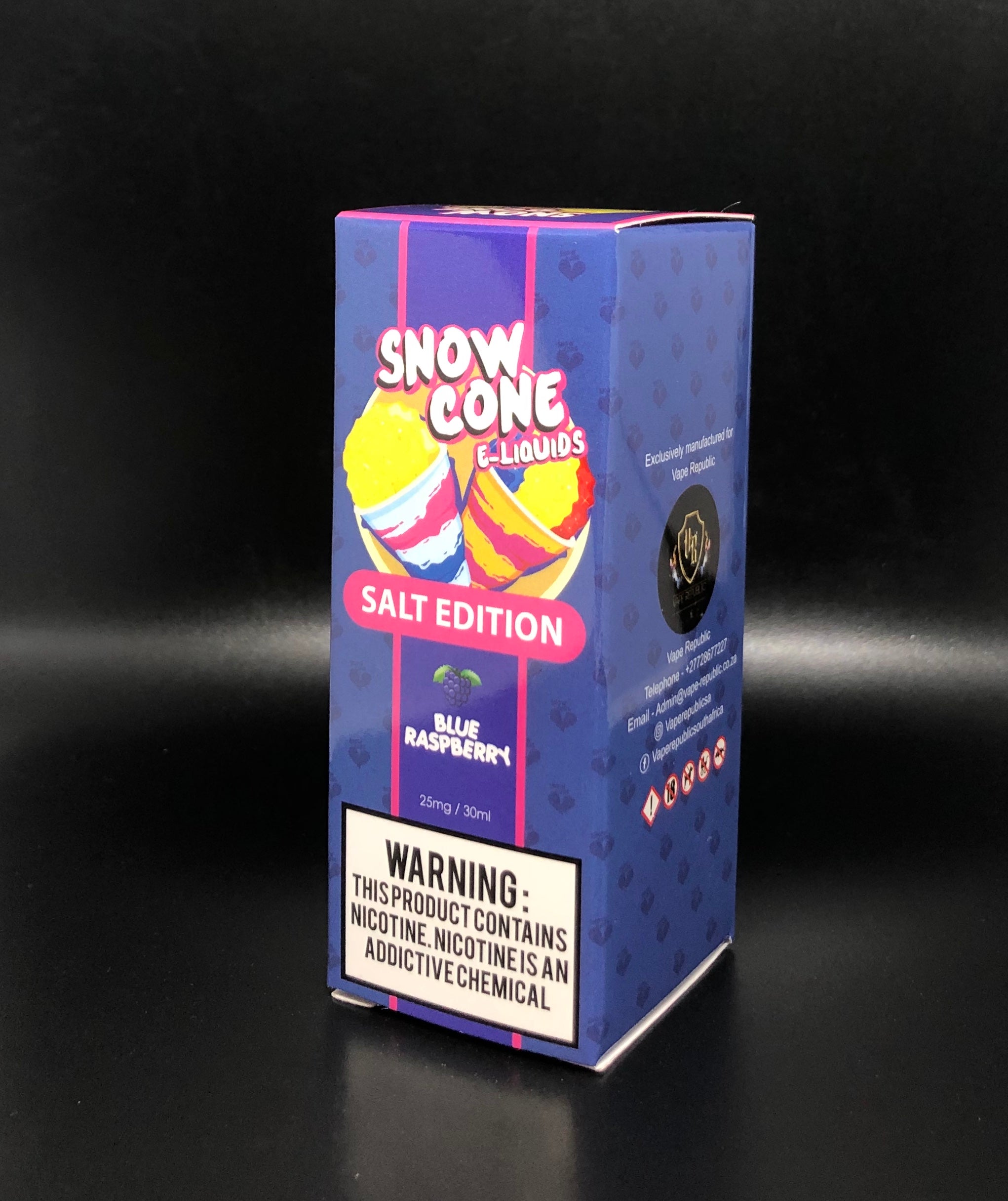 Blue Raspberry Nic Salt by Snow Cone E-Liquid 30ml | Vape Junction