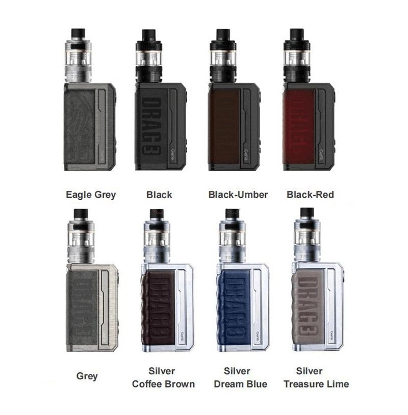 elf bar vape uk Buy Authentic Voopoo Drag 3 VW Box Mod + TPP Atomizer Kit Sandy Brown main image 0