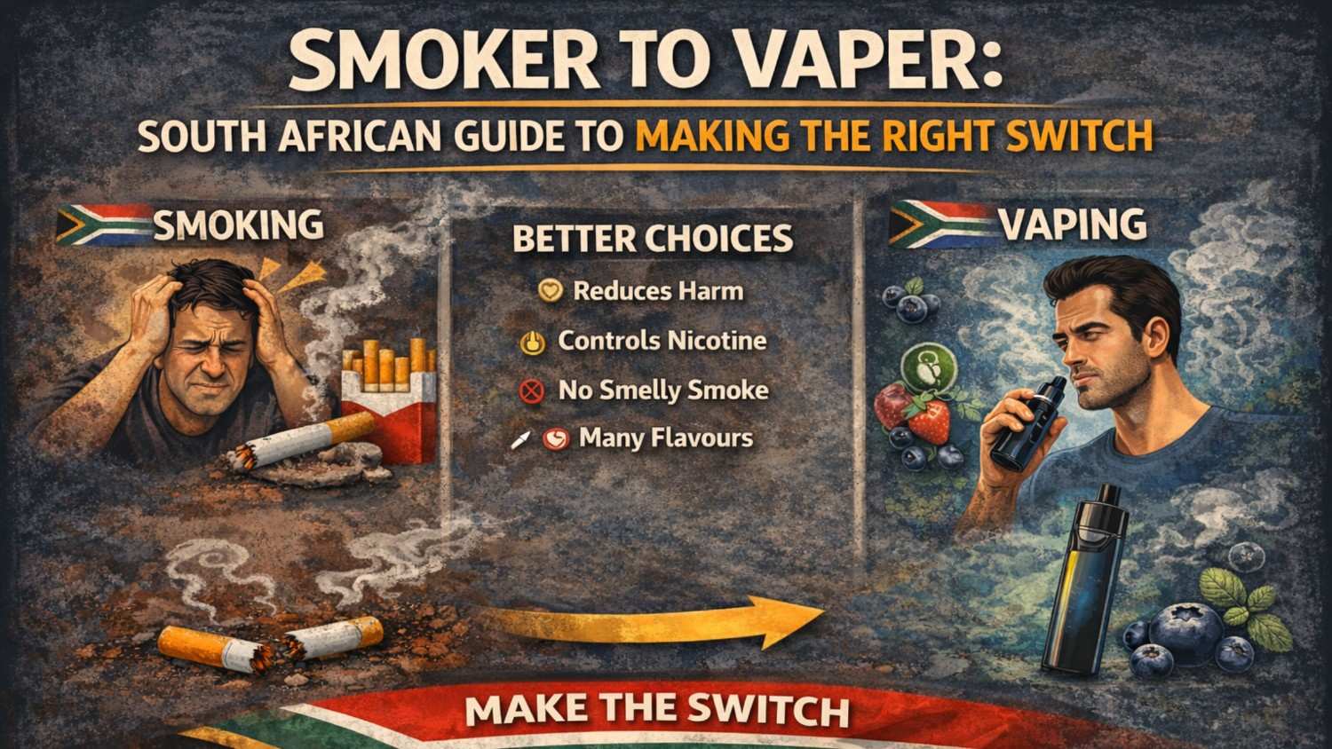Guide to makinf right Switch from Smoking to Vaping in South Africa