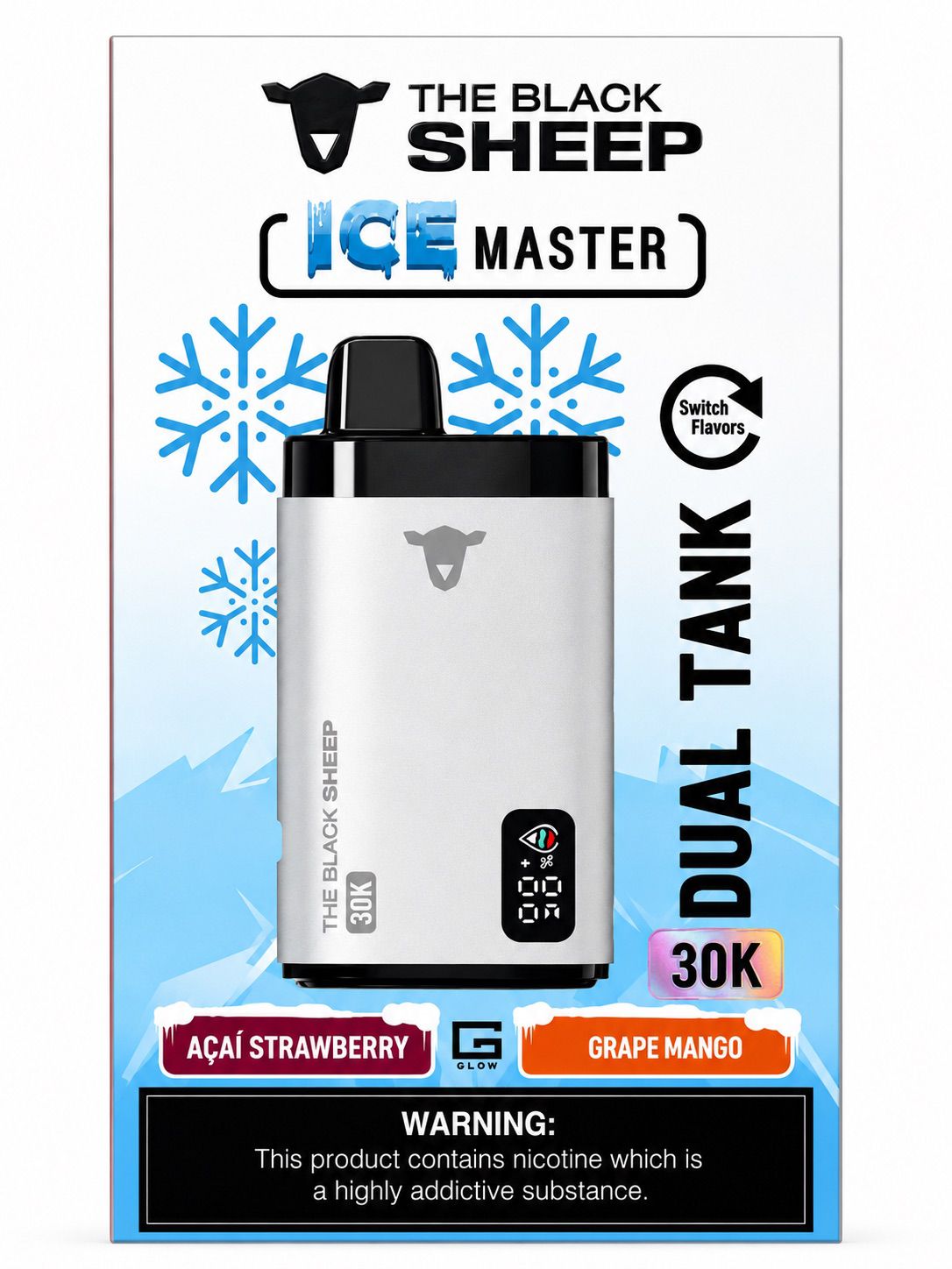 Black Sheep Ice Master Dual Flavour 30000 Disposable Pod Device