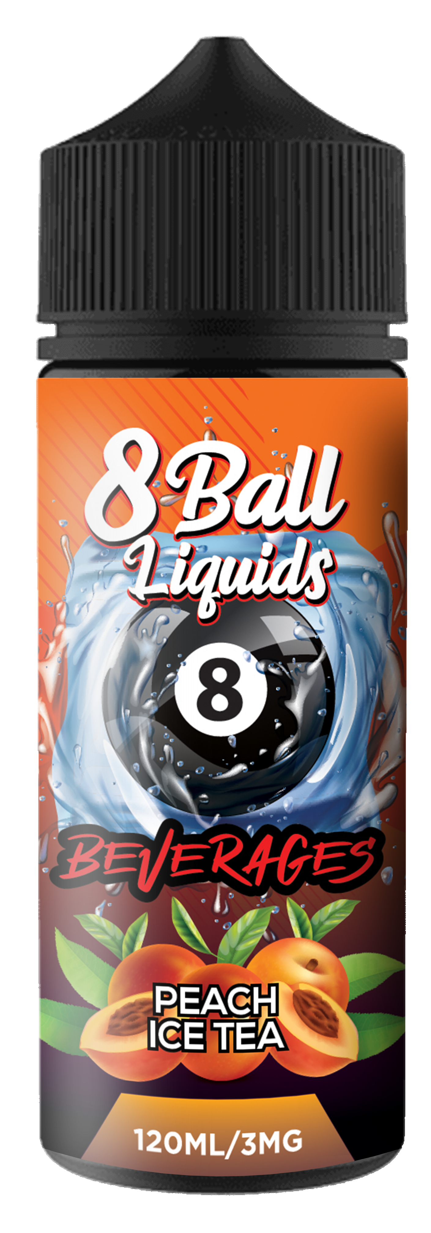 Beverages | Peach Ice Tea by 8 Ball Liquids 120ml