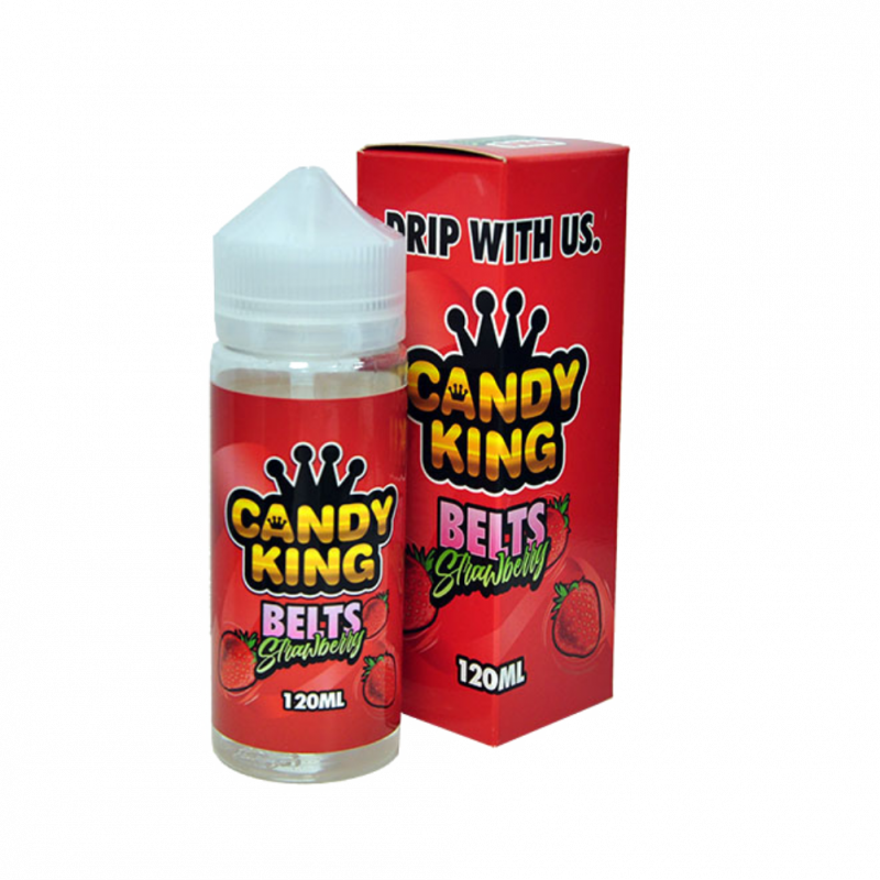 Candy King Sour Belts Strawberry 100ml | Vape Junction