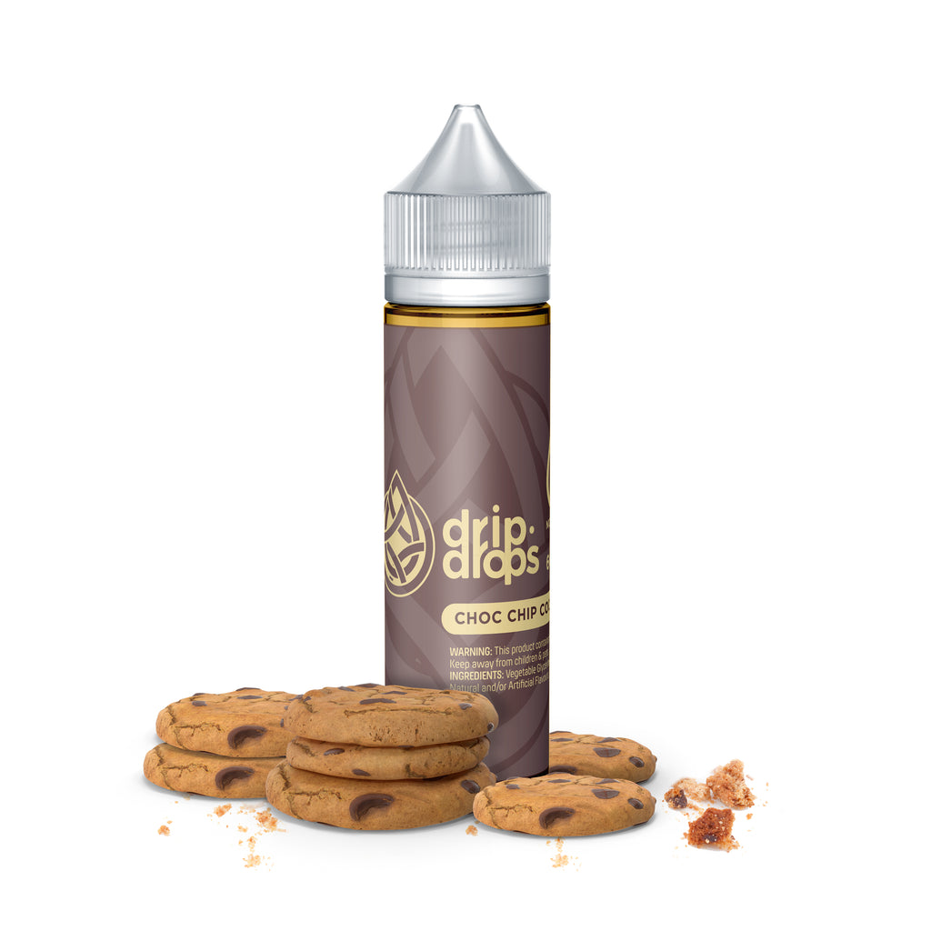 chocolate chip cookie vape juice Choc by Drip Drops 60ml Pursejamin Battery – Purse subscribe Falvours:Peach Ice