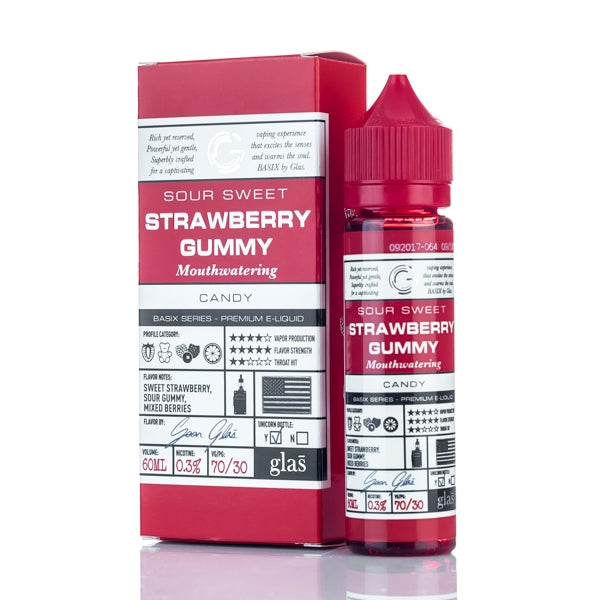 Strawberry Gummy by Glas Basix E-Liquid | Vape Junction