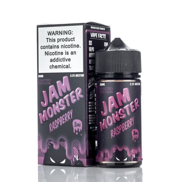 Raspberry - Jam Monster 100ml | Vape Junction