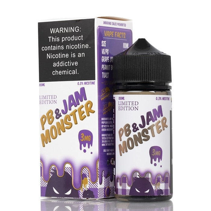 PB & Jam - Jam Monster 100ml | Vape Junction