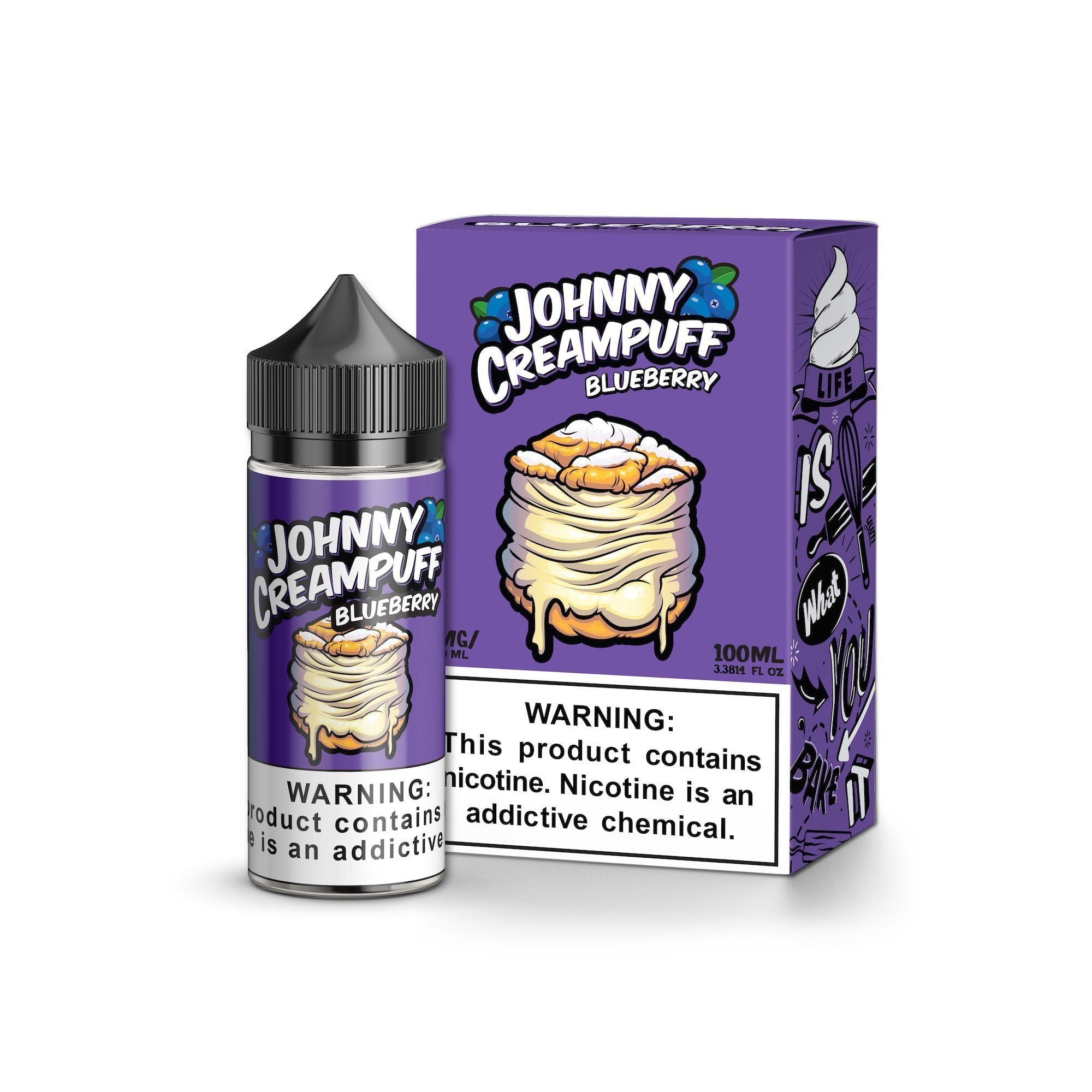 Johnny Cream Puff Blueberry 100ml | Vape Junction