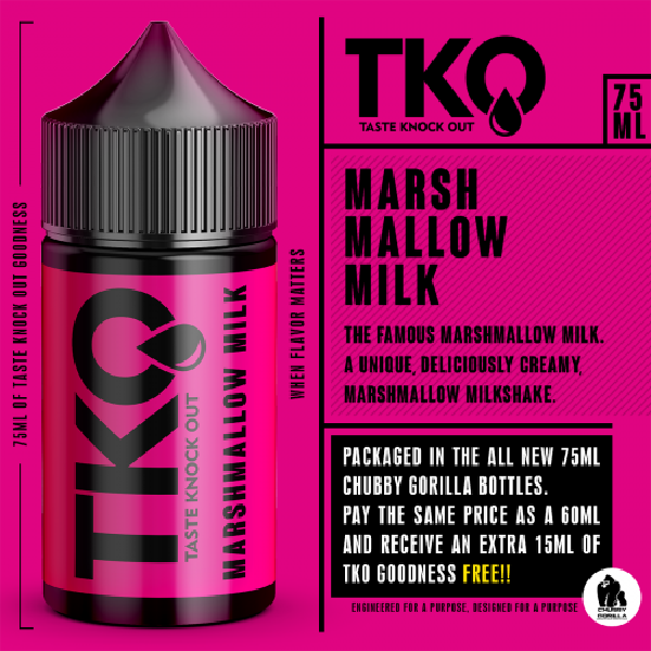 TKO - Marshmallow Milk 75ml | Vape Junction