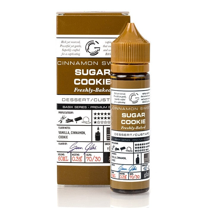 Cinnamon Sweet Sugar Cookie by Glas Basix E-Liquid 60ml | Vape Junction