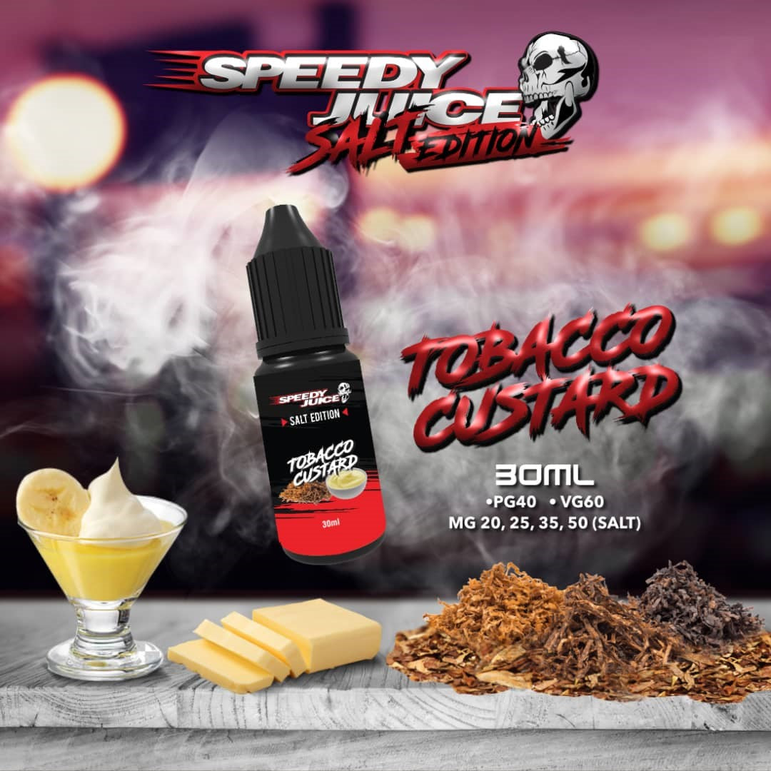 Tobacco Custard Nic Salt by Speedy Juice 30ml